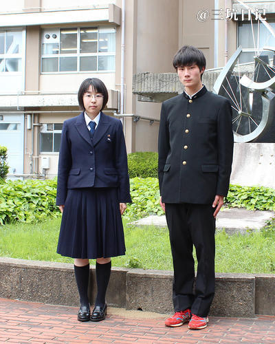 日本千葉県立匝瑳高等学校校服制服照片图片
